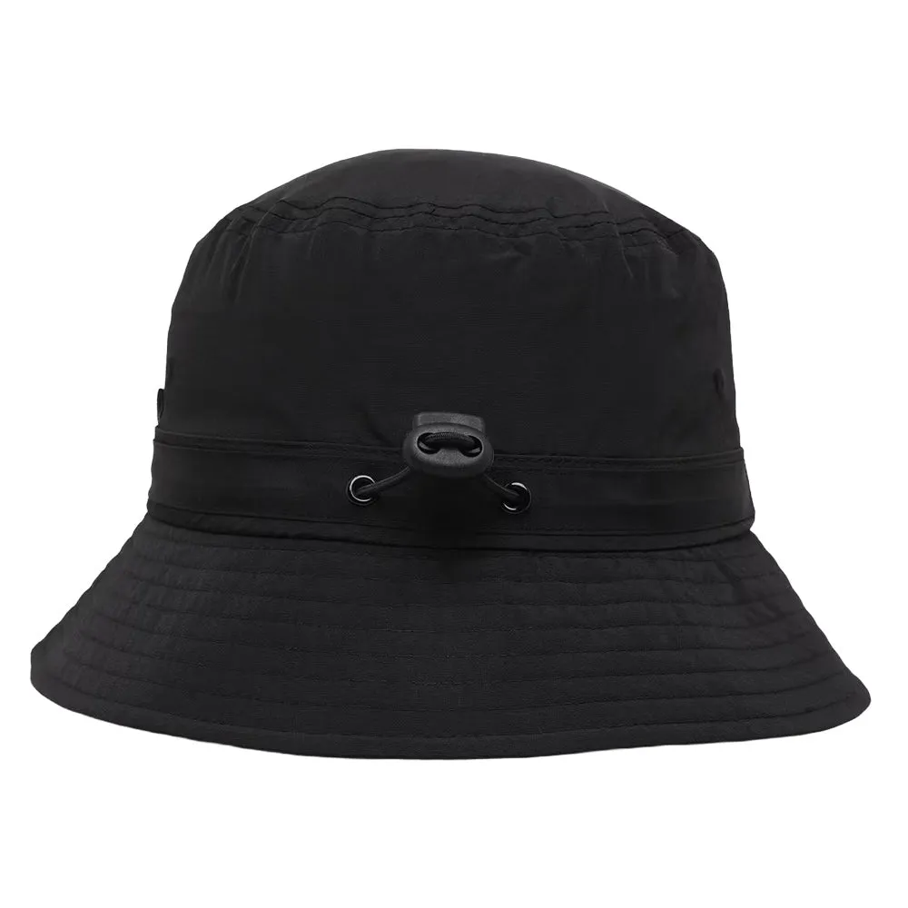 Malbon Evergreen Nylon Golf Bucket Hat Black - FW24