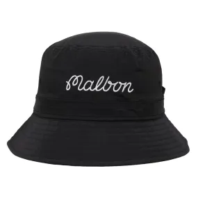 Malbon Evergreen Nylon Golf Bucket Hat Black - FW24