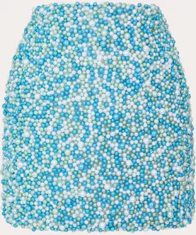 Mariandree Gaitan Women's Irina Pearl Embellished Mini Skirt