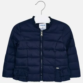 Mayoral 3416 Kids Girl Soft Windbreaker Jacket in Navy