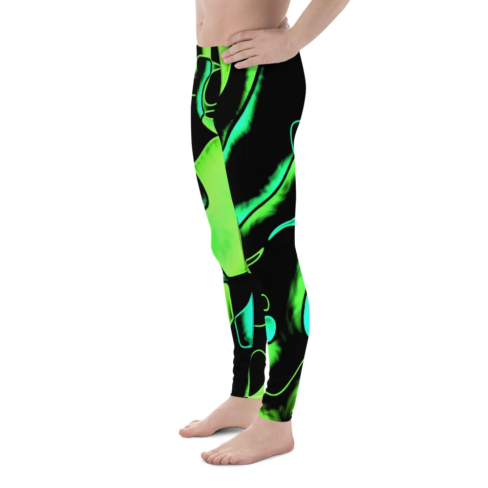 Men's Leggings Colorful Lime