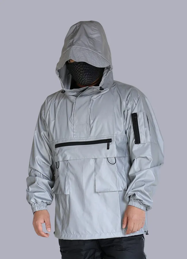 mens reflective windbreaker jacket