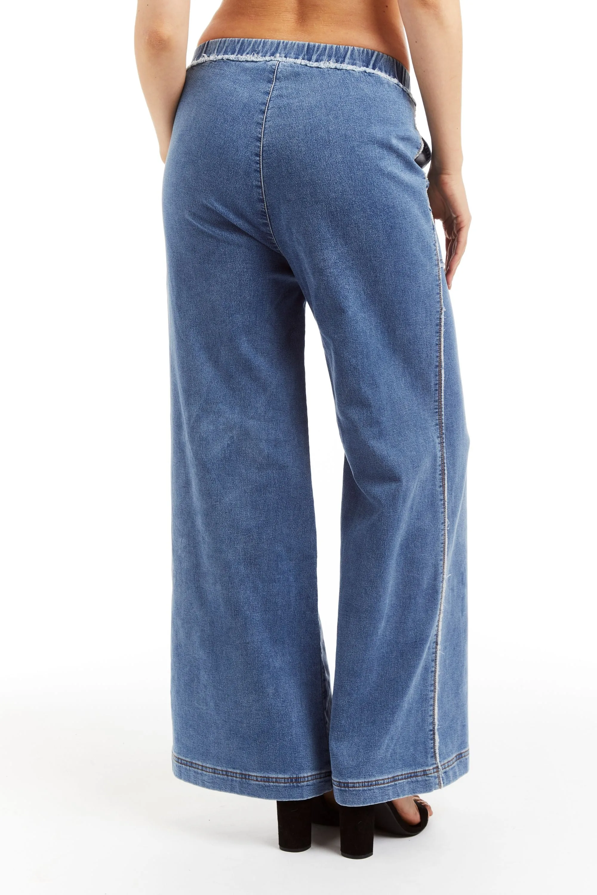 Mid Rise Lounge Pant - Medium Indigo