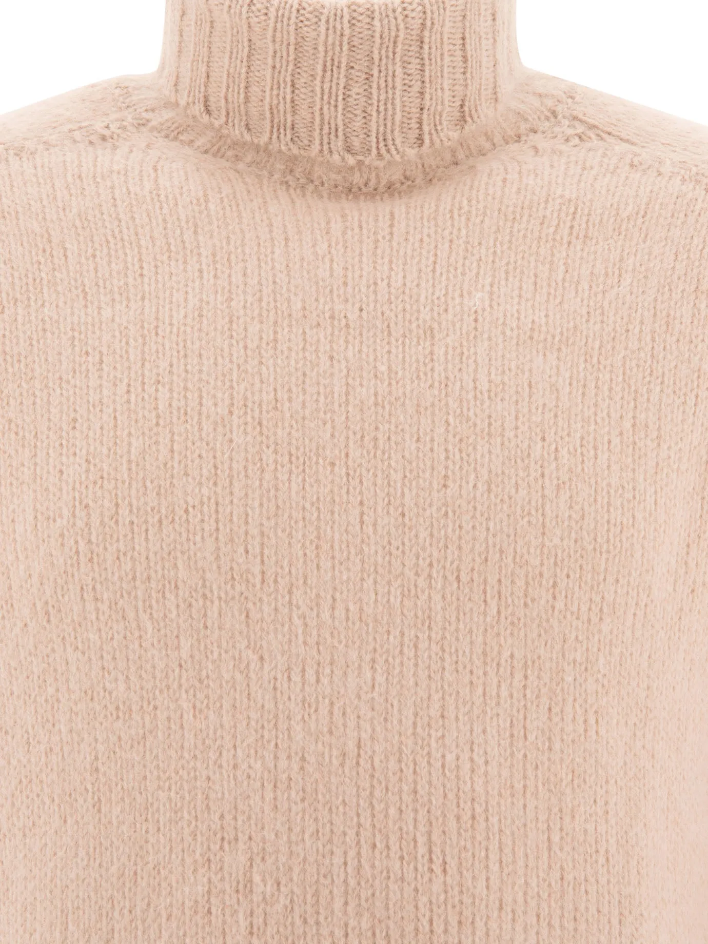 Mohair Turtleneck Sweater Knitwear Pink