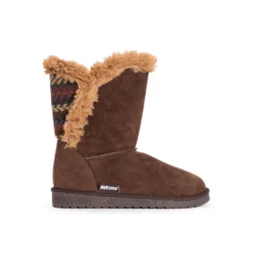 Muk Luks Women's Carey Wrap Boot Brown/Spice