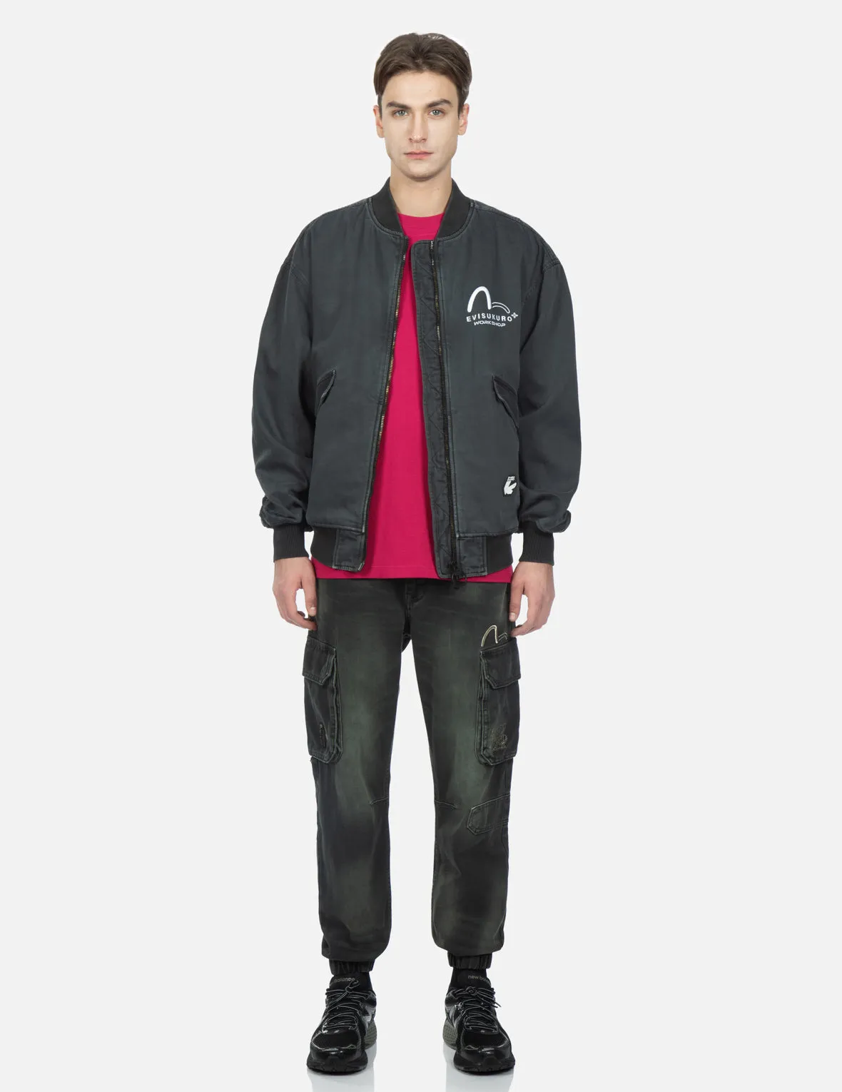 Multiple Logo Embroideries MA-1 Bomber Jacket