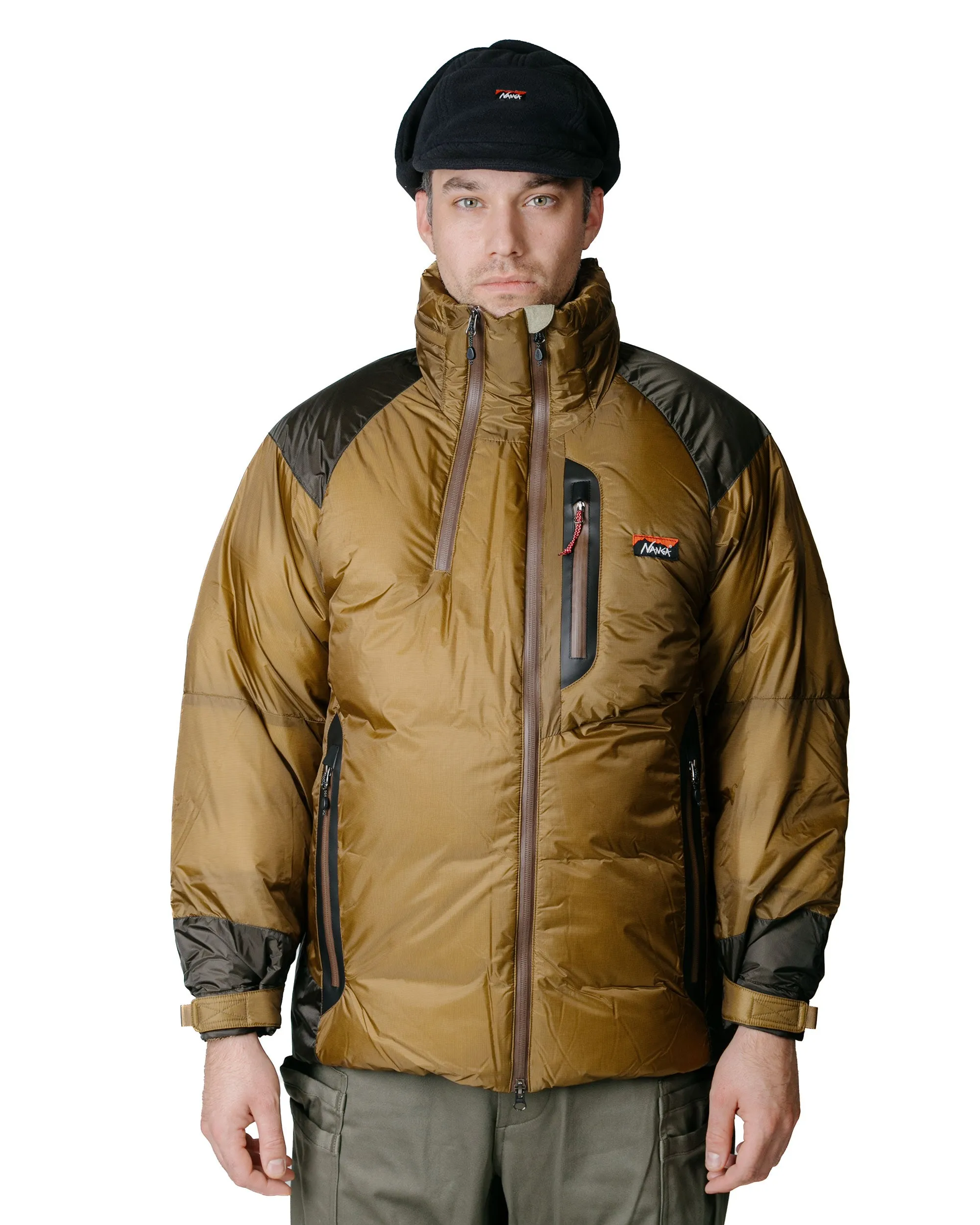 Nanga Aurora Light Stand Collar Down Jacket Mikami Coyote/Khaki