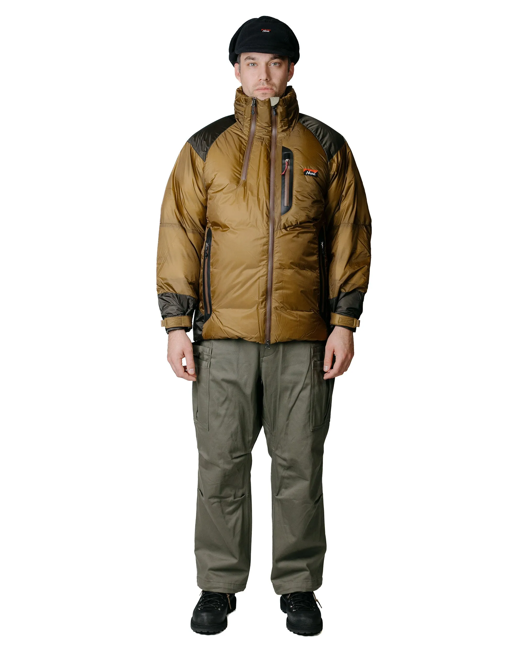 Nanga Aurora Light Stand Collar Down Jacket Mikami Coyote/Khaki