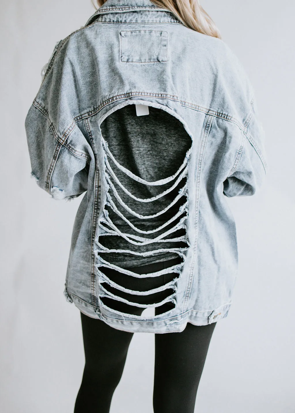 Never In Distress Denim Jacket FINAL SALE