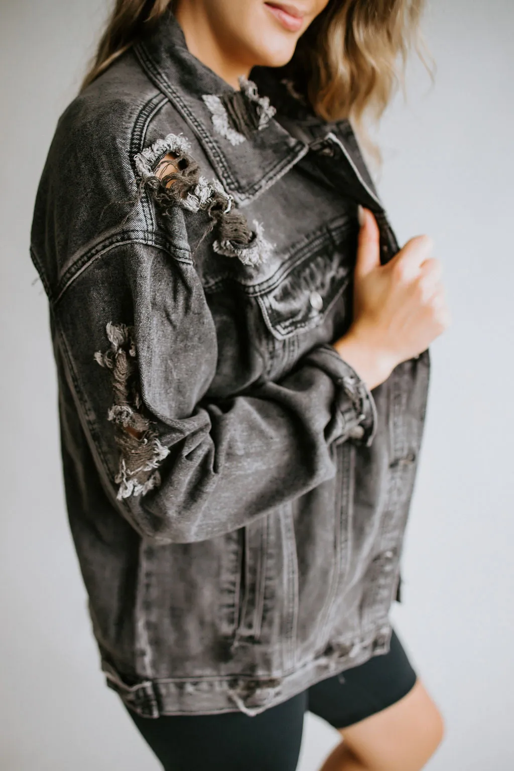 Never In Distress Denim Jacket FINAL SALE