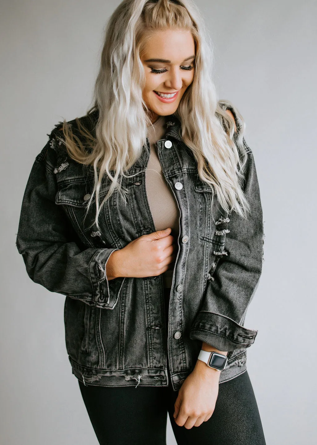 Never In Distress Denim Jacket FINAL SALE