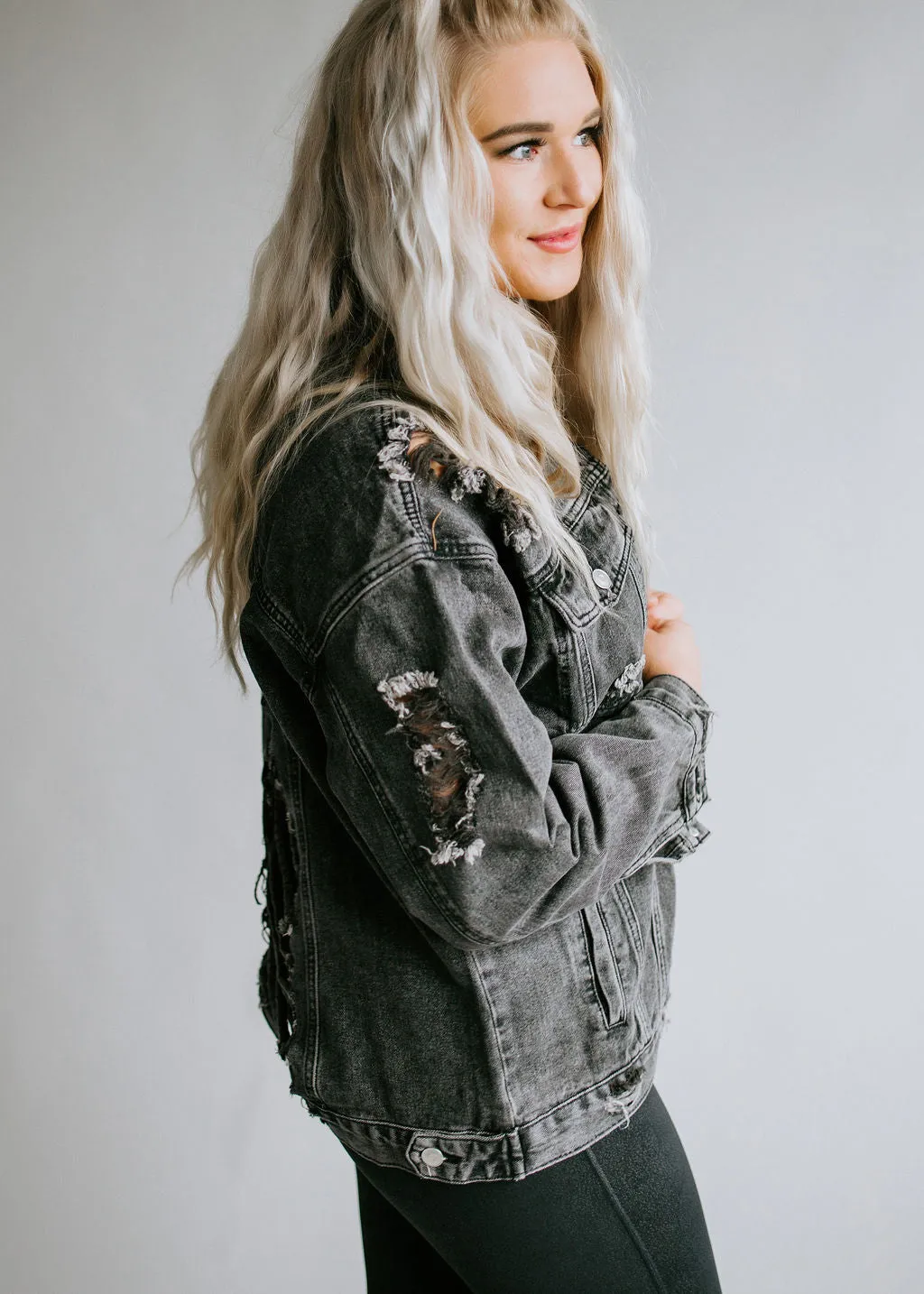 Never In Distress Denim Jacket FINAL SALE