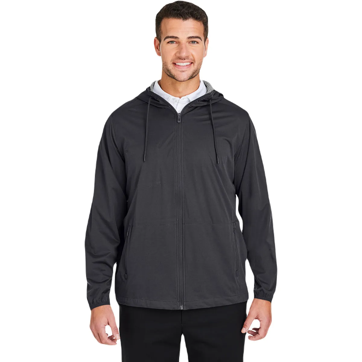 North End Men's Carbon Heather Network Lightweight Jacket