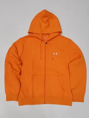 Nwt Polo Ralph Lauren Orange Double Knit Pony Hoodie