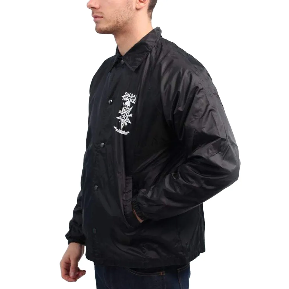 OBEY X SUICIDAL TENDENCIES POSSESSED COACH JACKET // BLACK