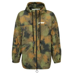 Off White Camo Paintbrush Windbreaker Jacket