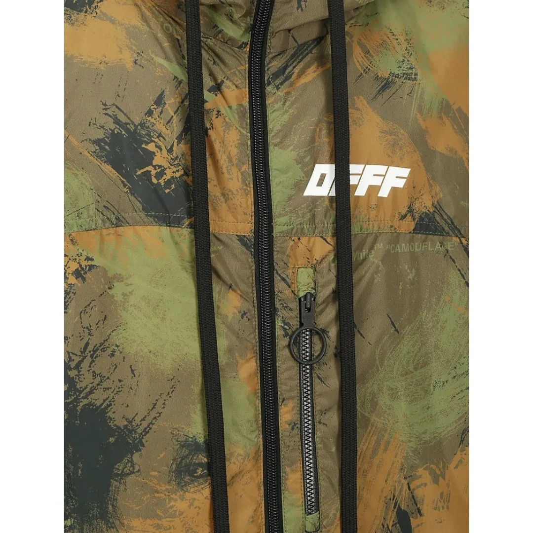 Off White Camo Paintbrush Windbreaker Jacket