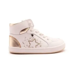 Old Soles White Gold Mid Top Sneaker