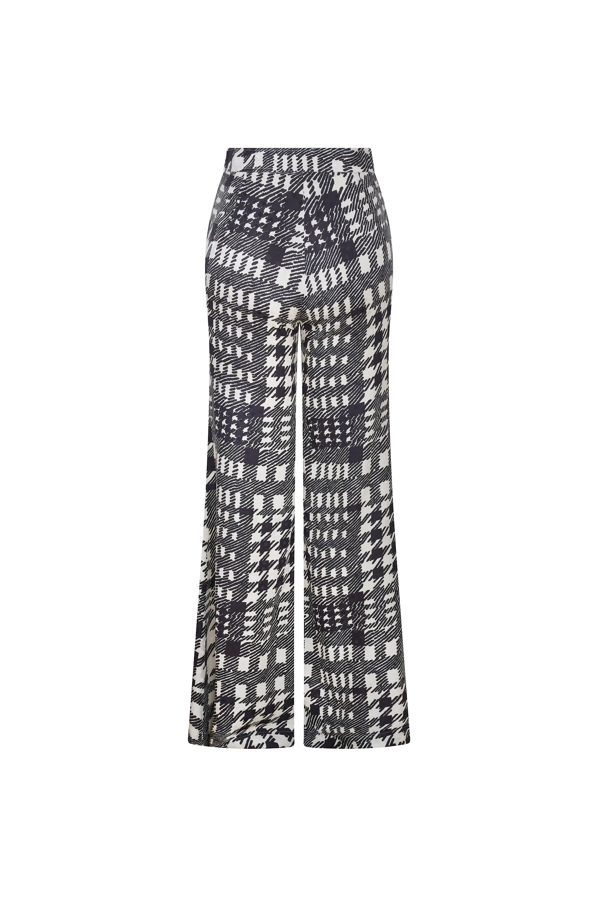 'PEGGYS HOUNDSTOOTH' TRUMPET PANT