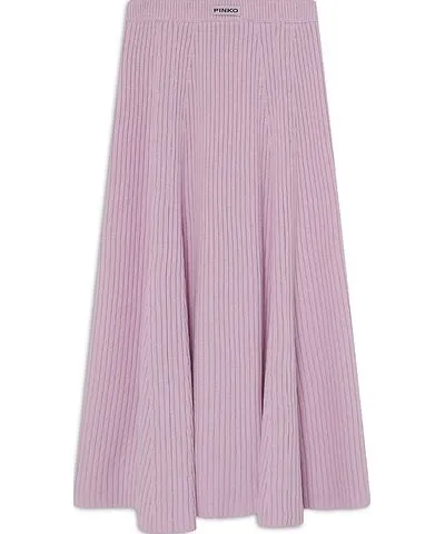 pinko Arabian Wool Cashmere Midi Skirt