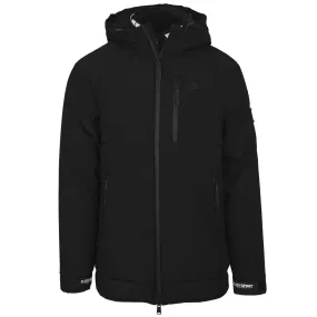 Plein Sport Padded Small Circular Logo Branded Black Jacket