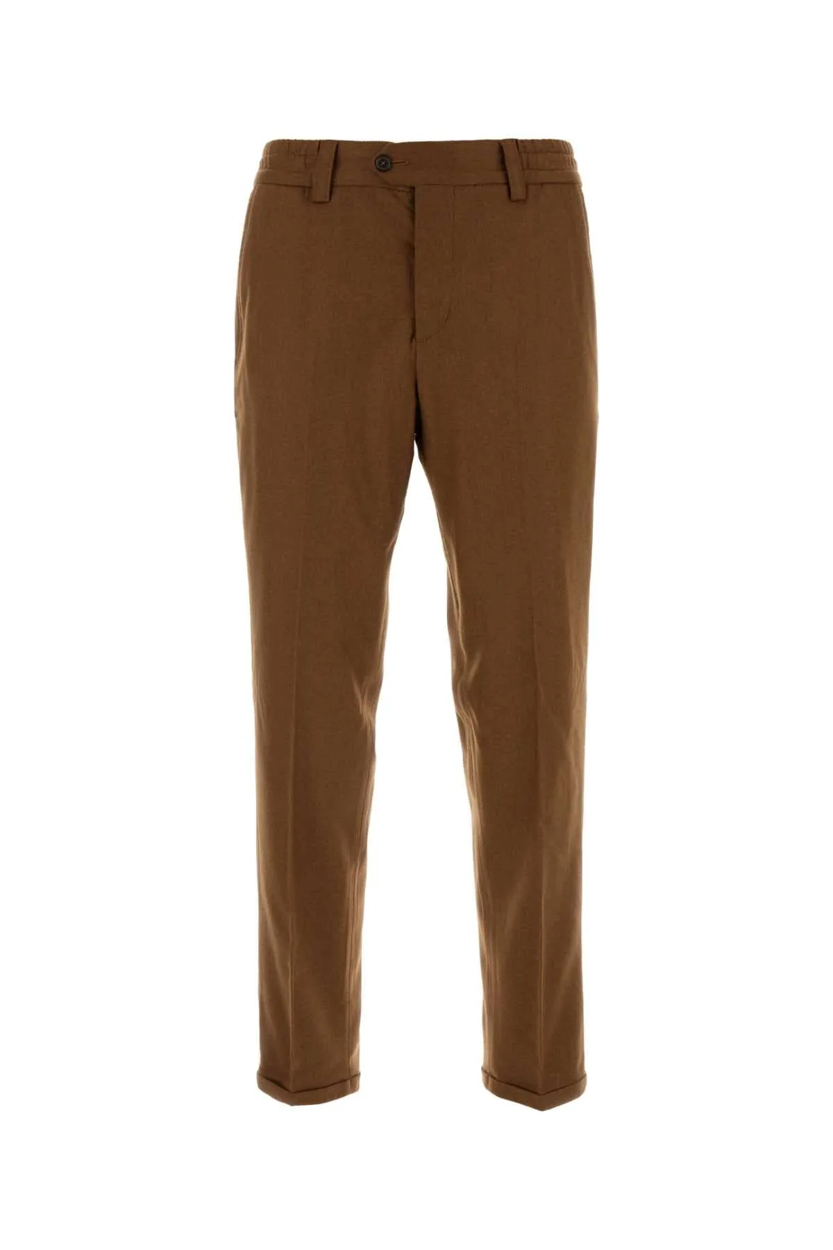 Pt Torino Caramel Stretch Wool Pant