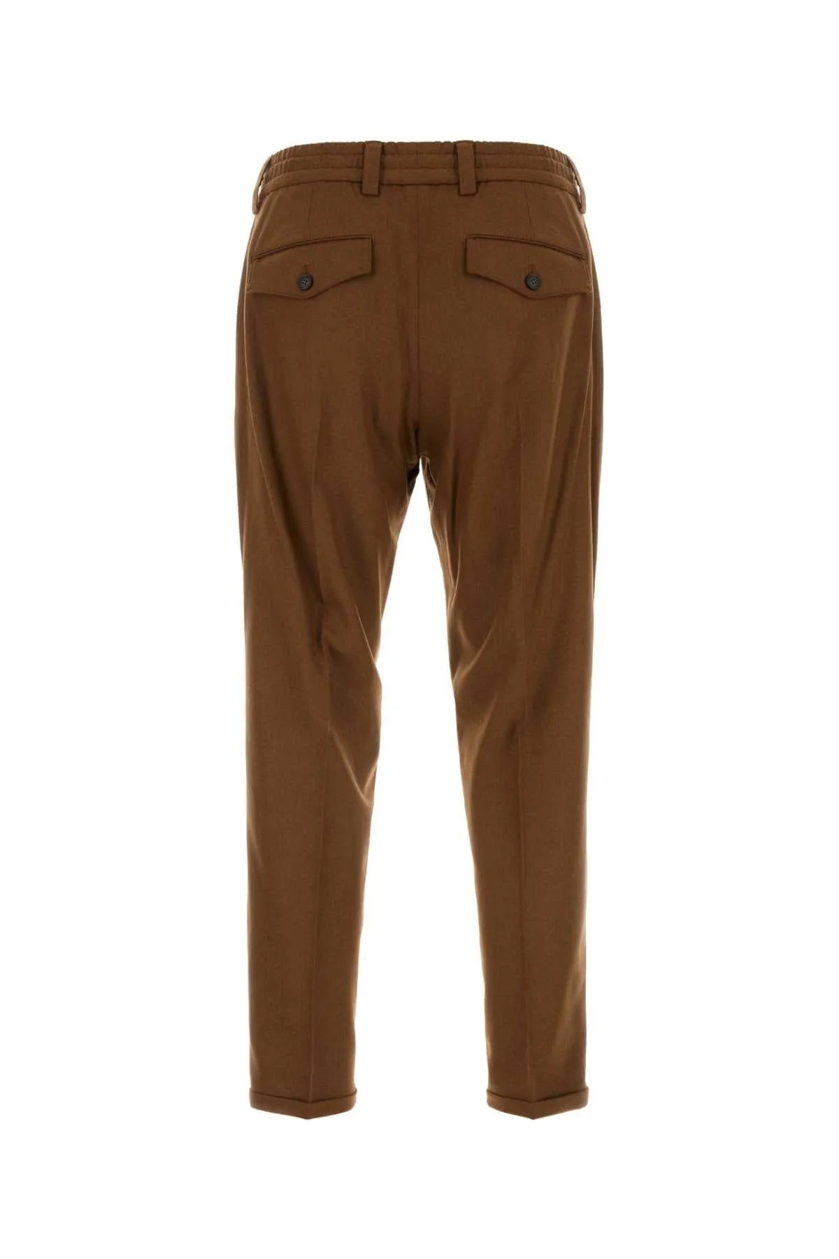 Pt Torino Caramel Stretch Wool Pant