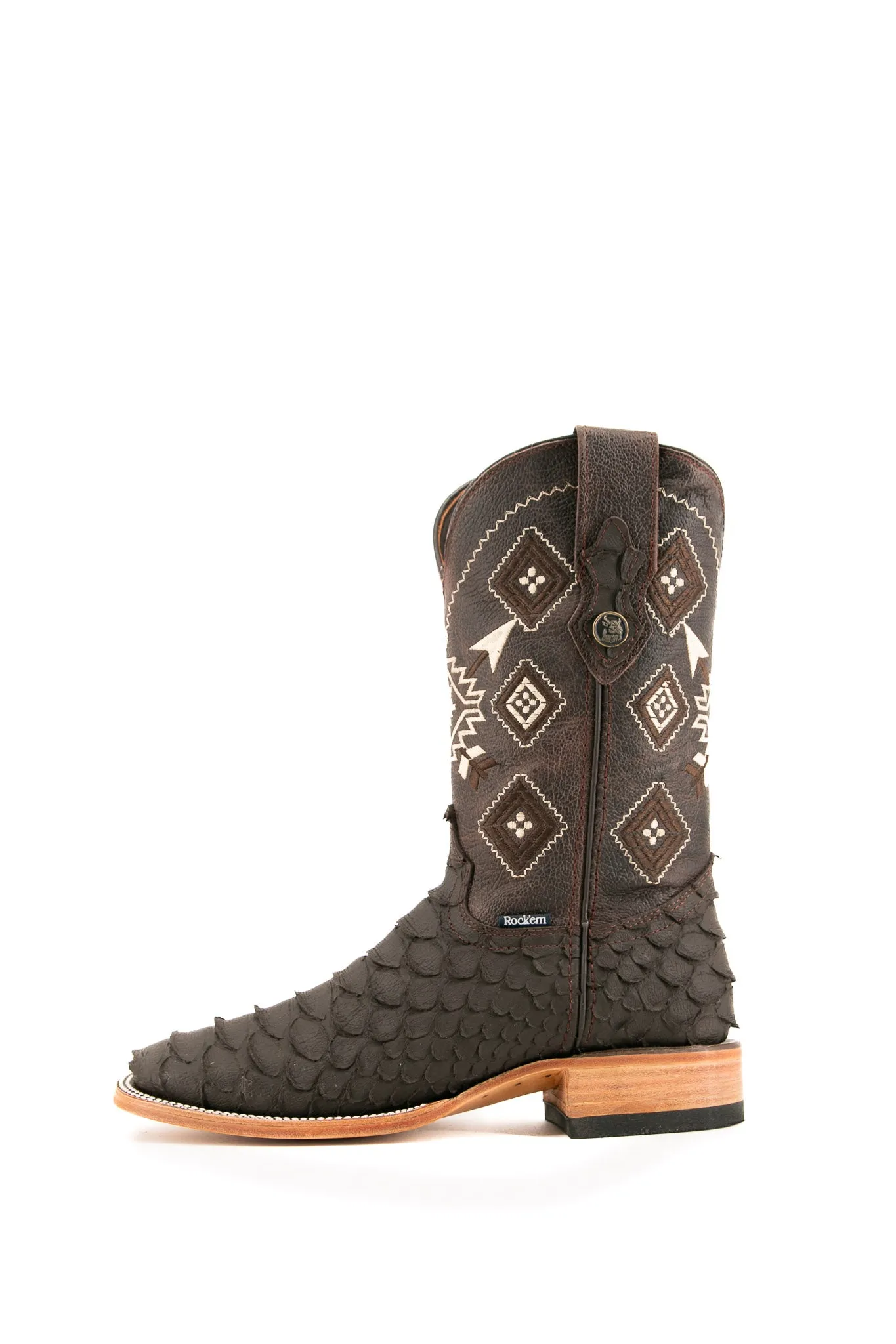 Python Matte Square Toe Cowboy Boot