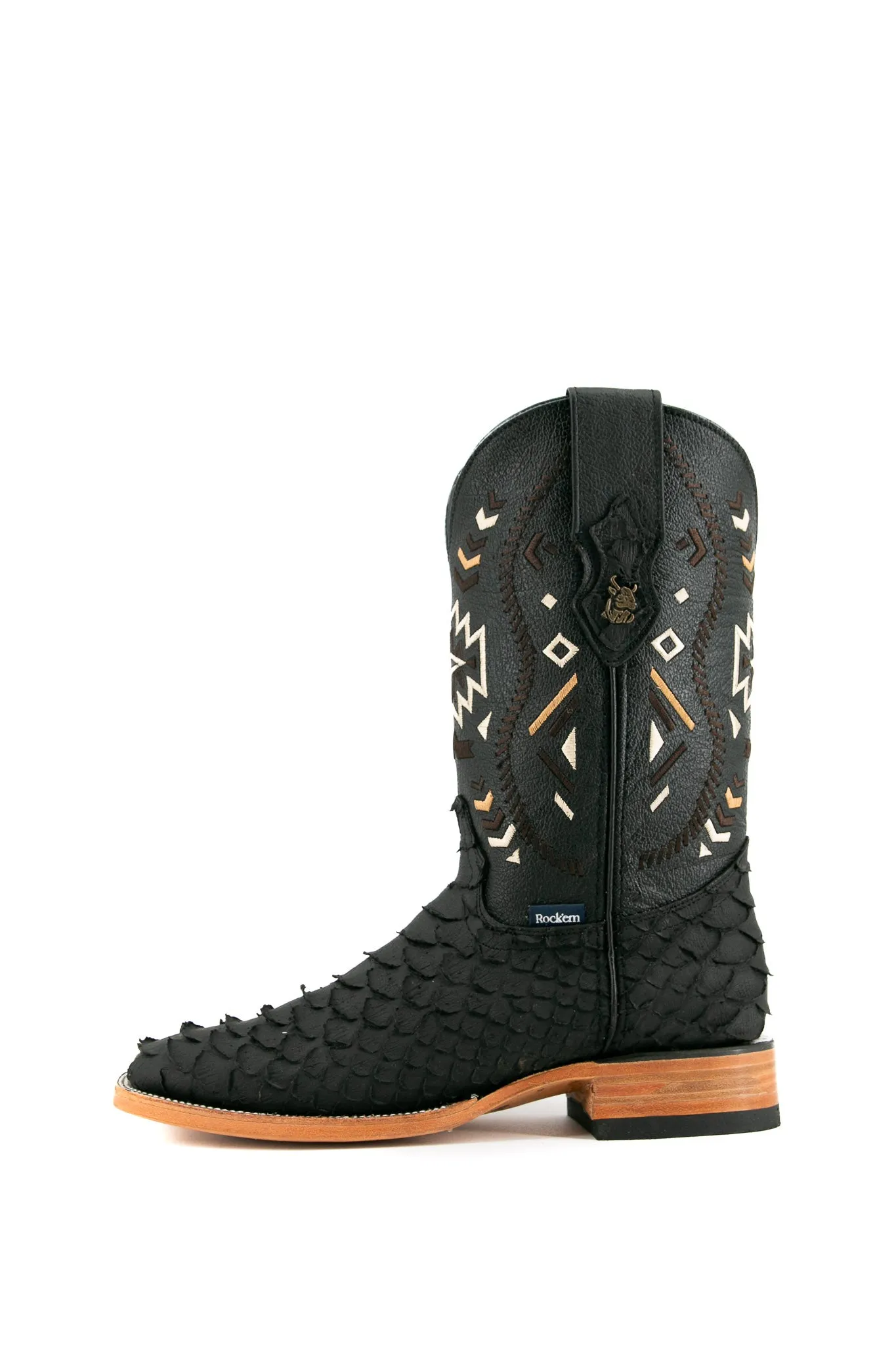 Python Matte Square Toe Cowboy Boot