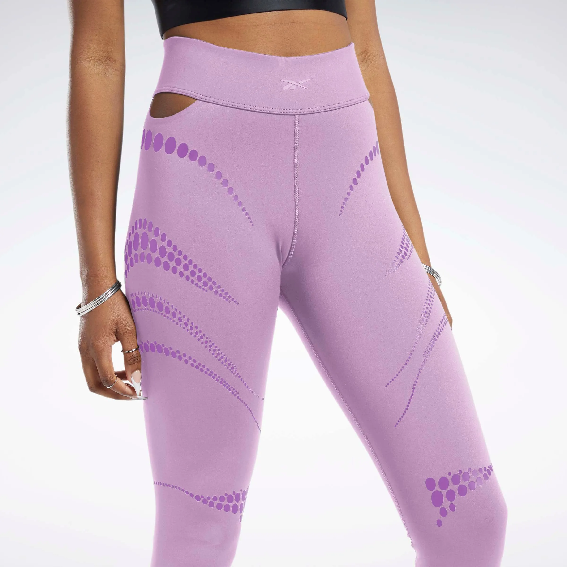 Reebok Cardi B Leggings Puzzled Purple