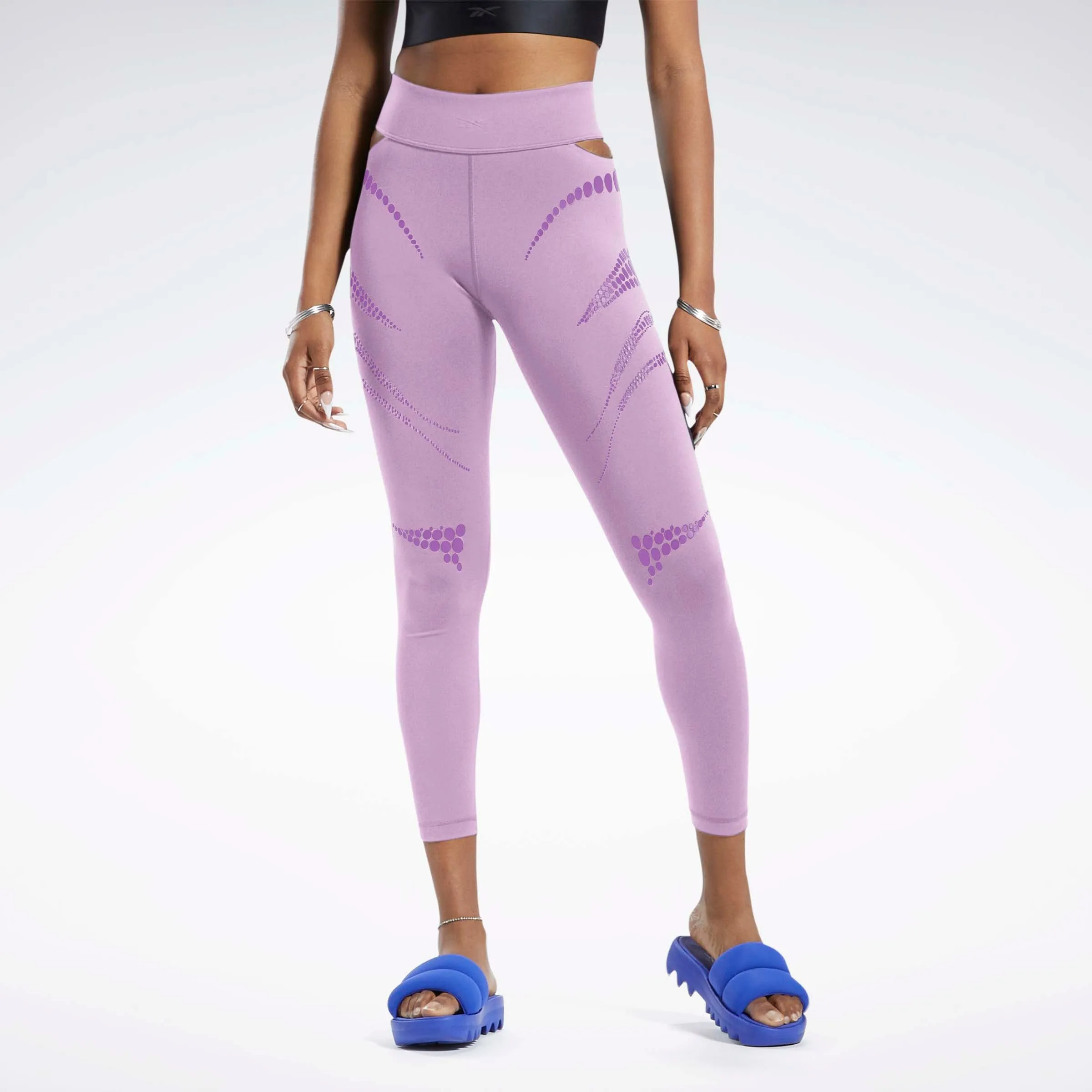 Reebok Cardi B Leggings Puzzled Purple