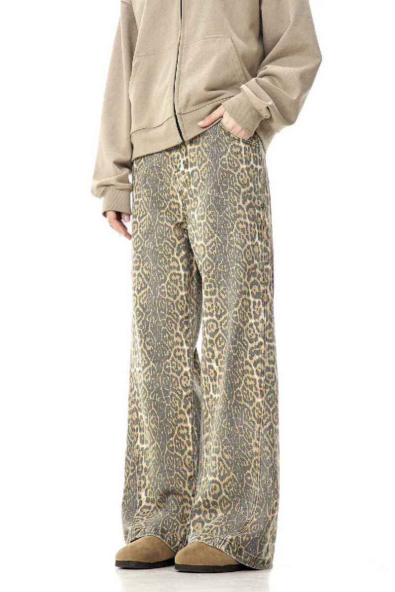 Retro Leopard Jeans