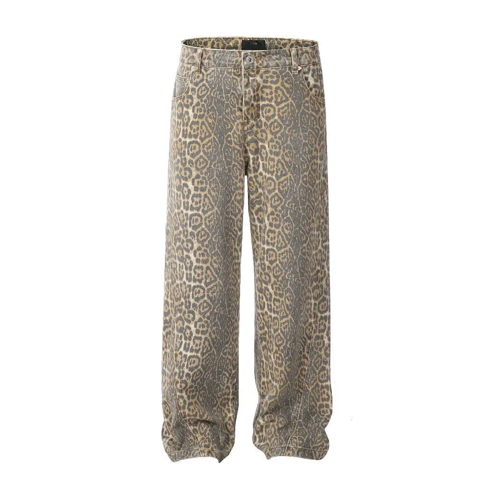 Retro Leopard Jeans