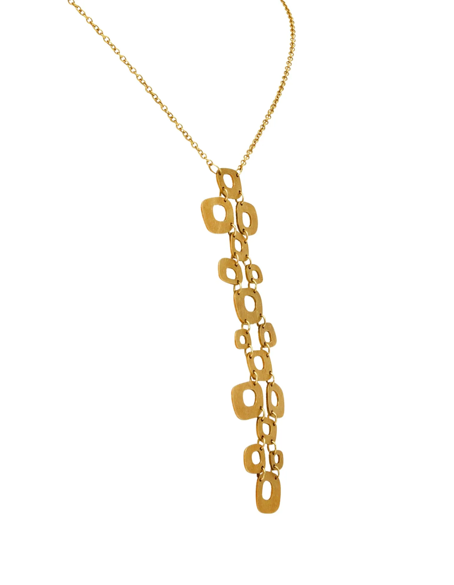 Roberto Coin Brushed 18 Karat Gold Moderno Necklace