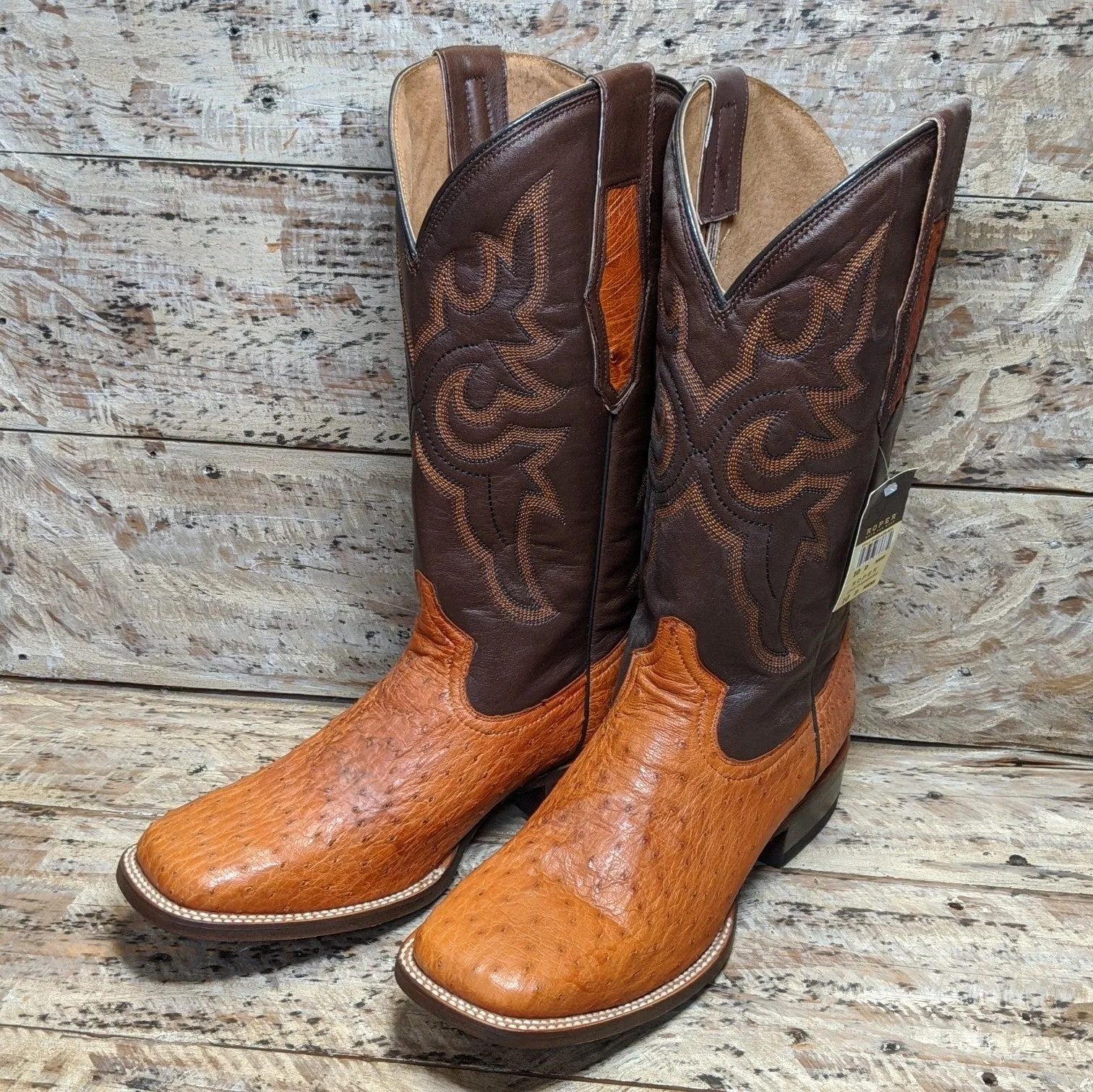 Roper Full Quill Ostrich (Size 10D)