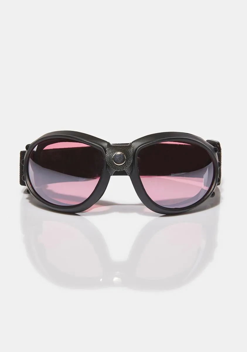 Rose Goggle Glasses-