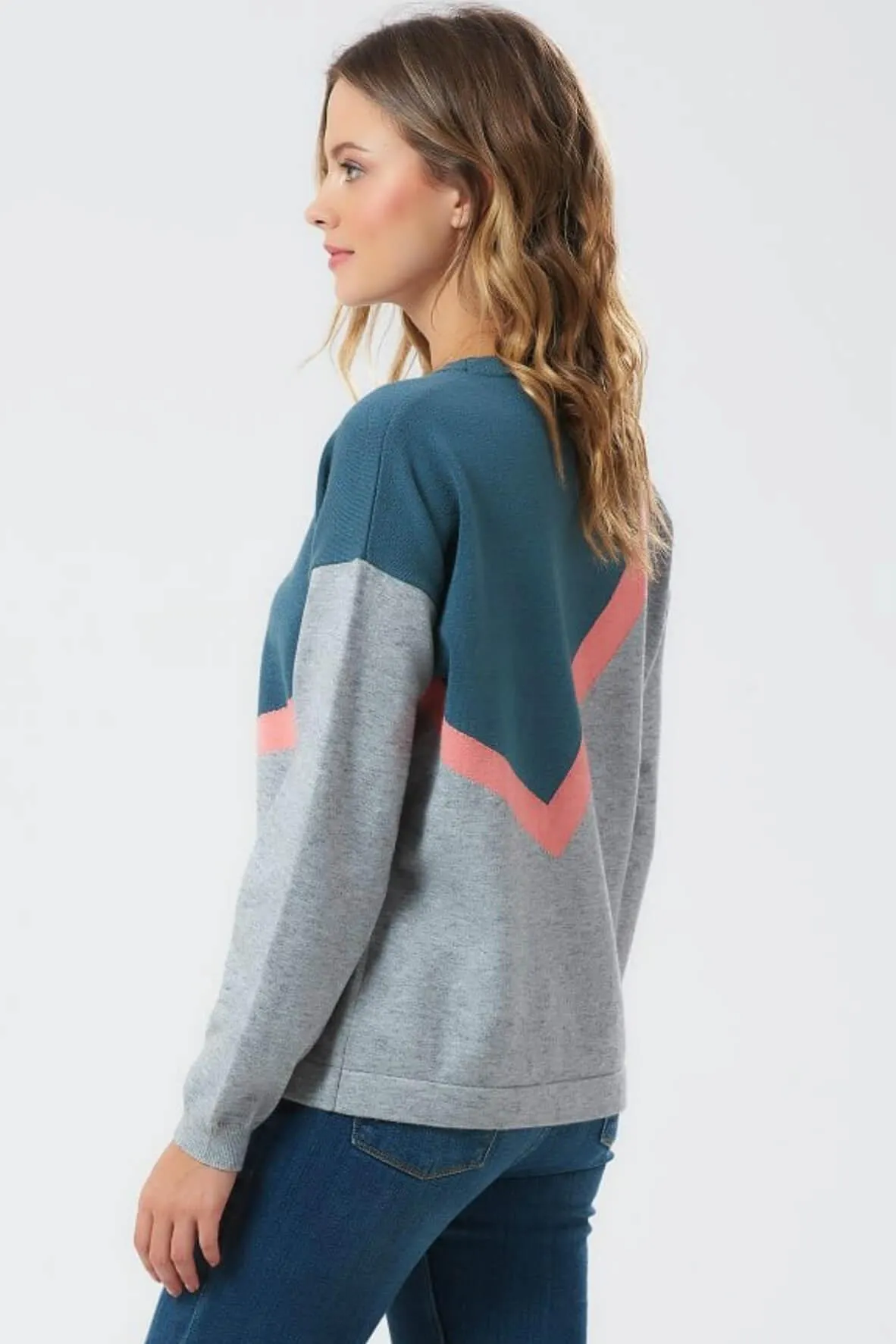 Roxy Colour Block Boxy Sweater