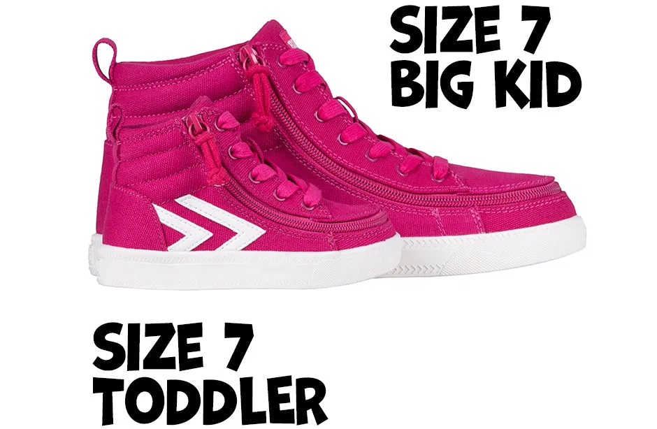 SALE - Fuchsia/White BILLY CS Sneaker High Tops