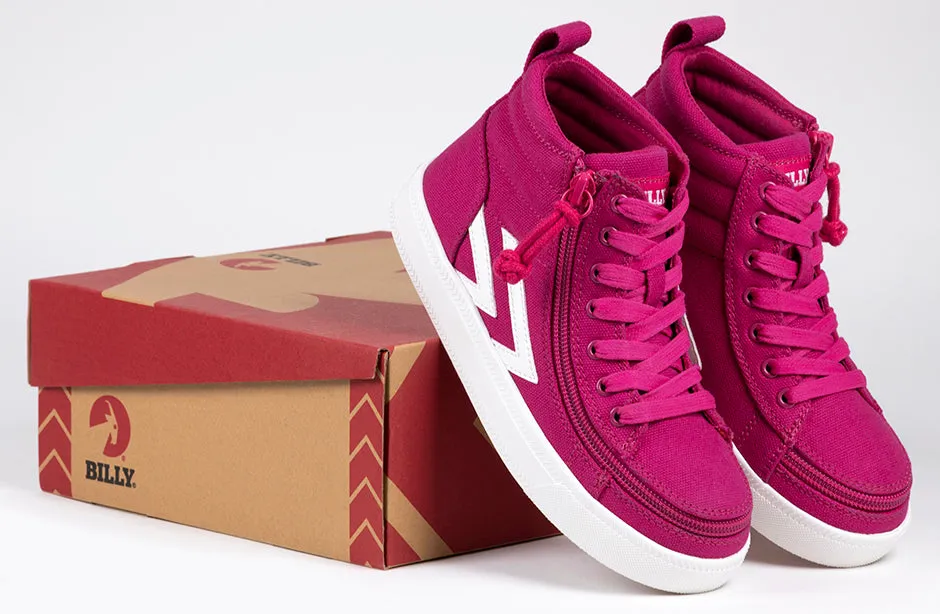 SALE - Fuchsia/White BILLY CS Sneaker High Tops