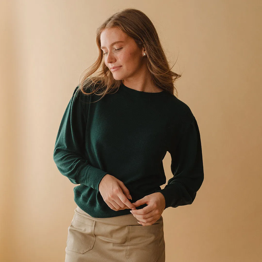 Serena Top, Forest Green