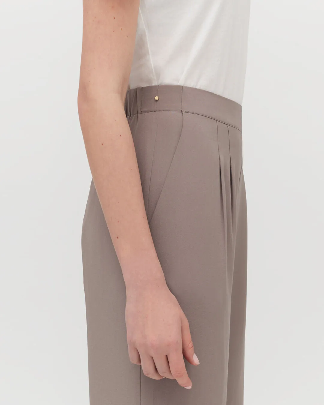 Silk Wide-Leg Pant