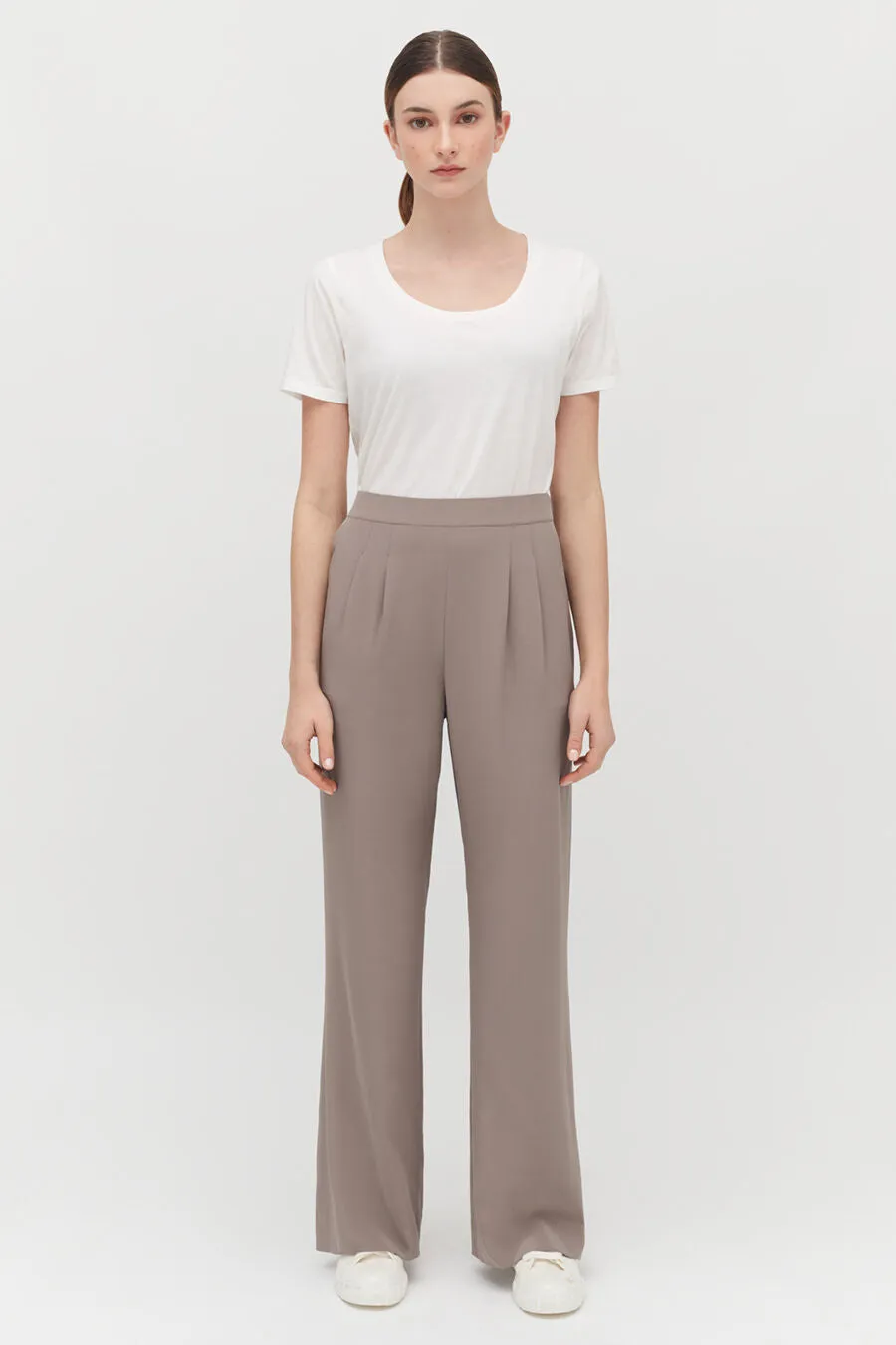 Silk Wide-Leg Pant