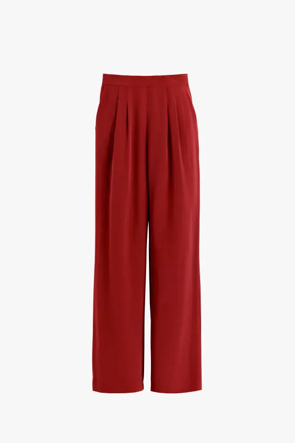 Silk Wide-Leg Pant