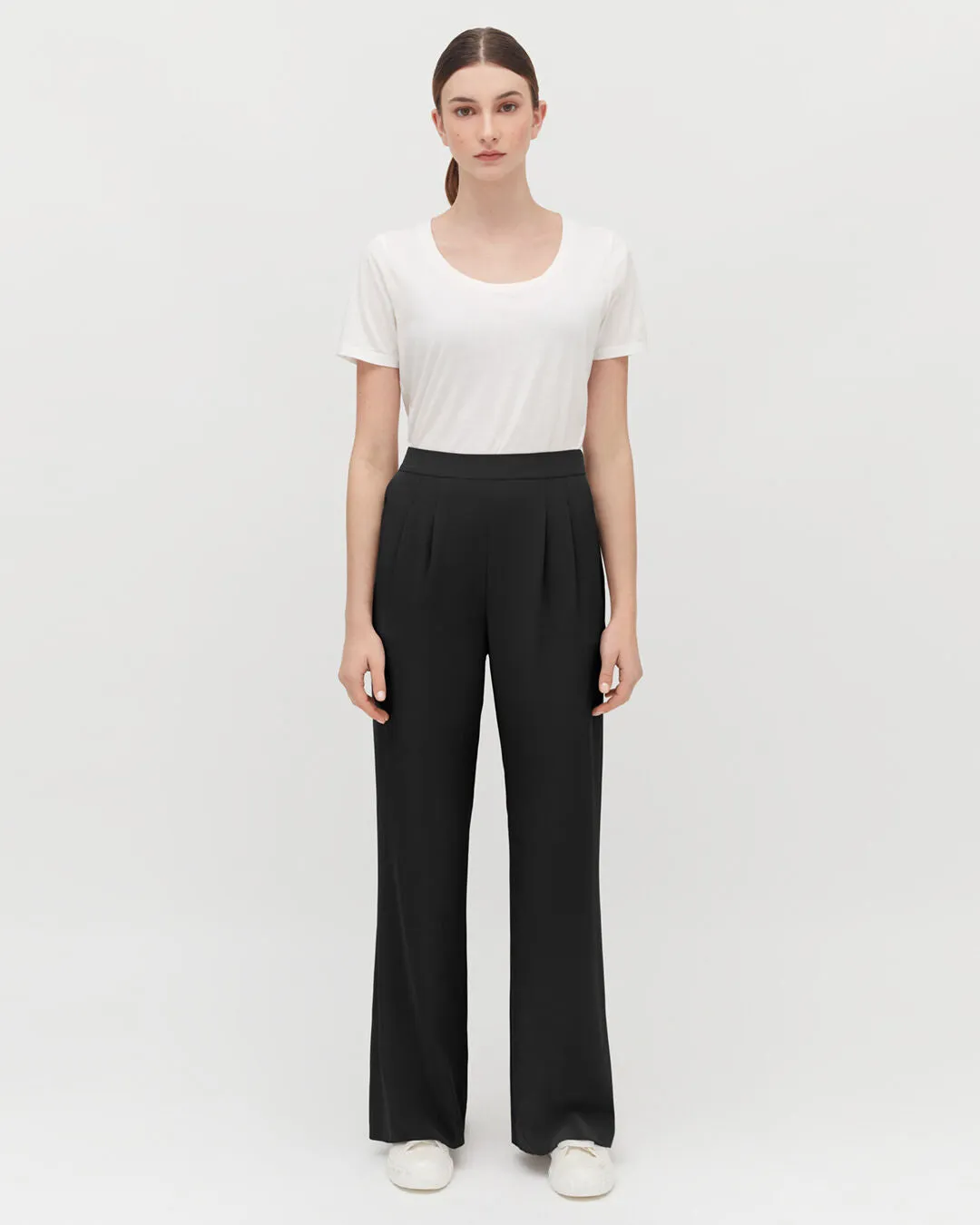 Silk Wide-Leg Pant