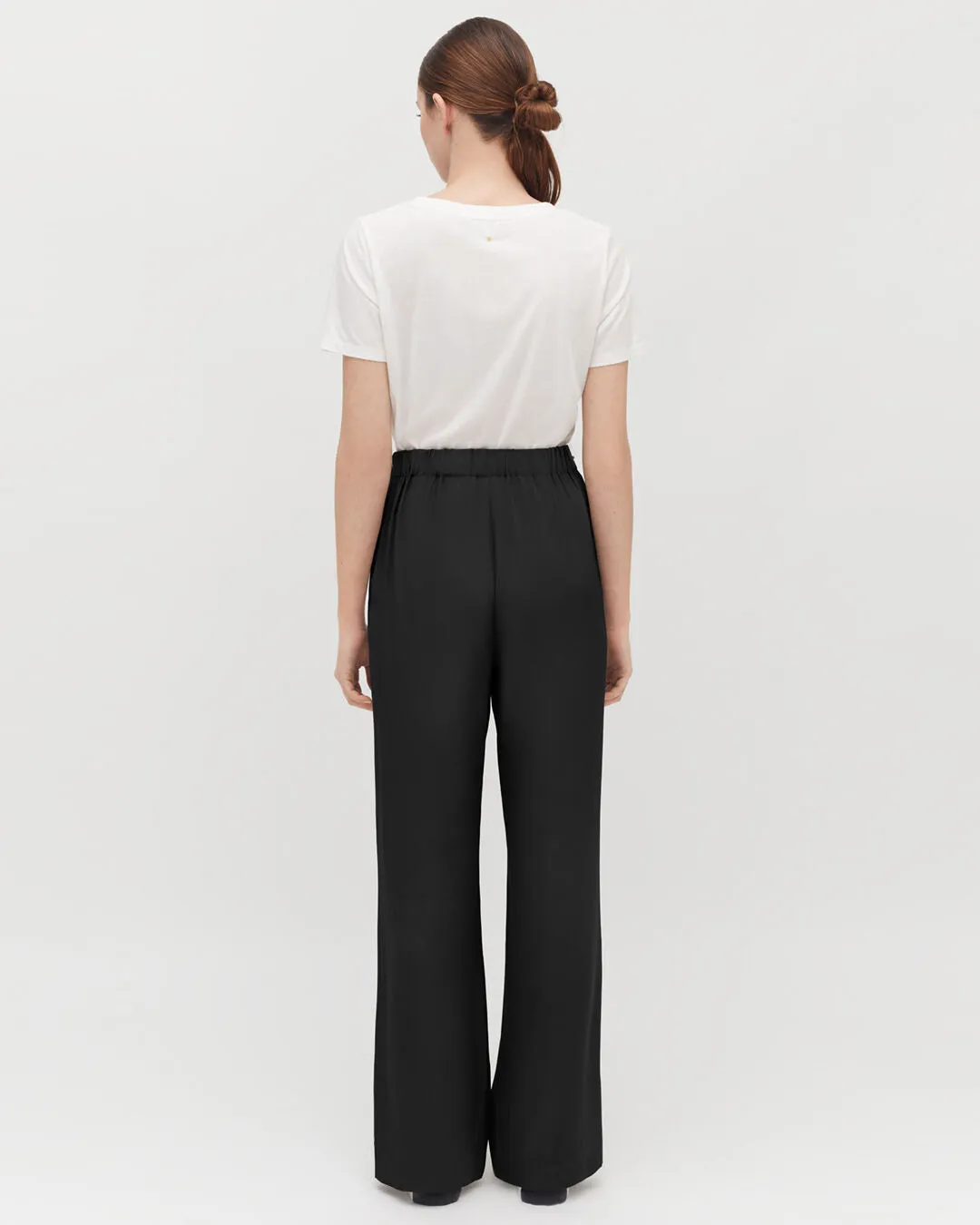 Silk Wide-Leg Pant