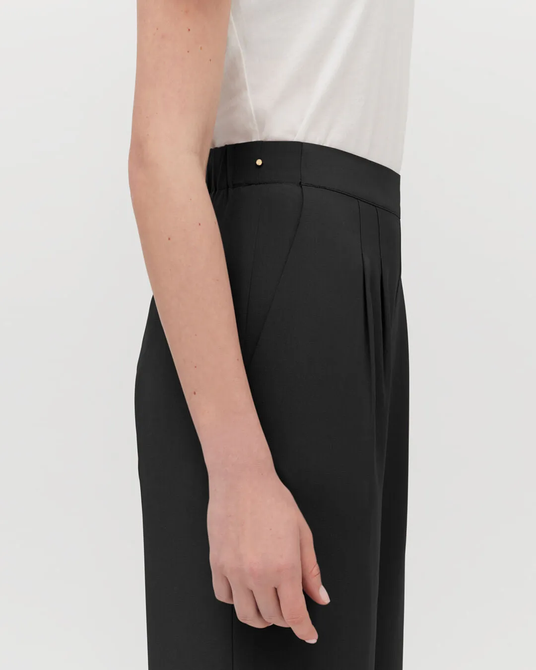 Silk Wide-Leg Pant