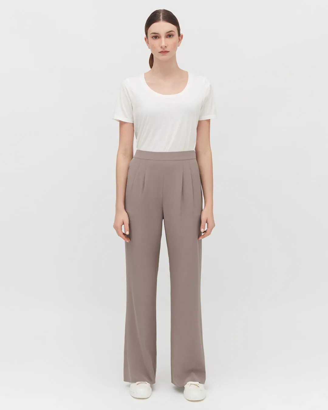 Silk Wide-Leg Pant