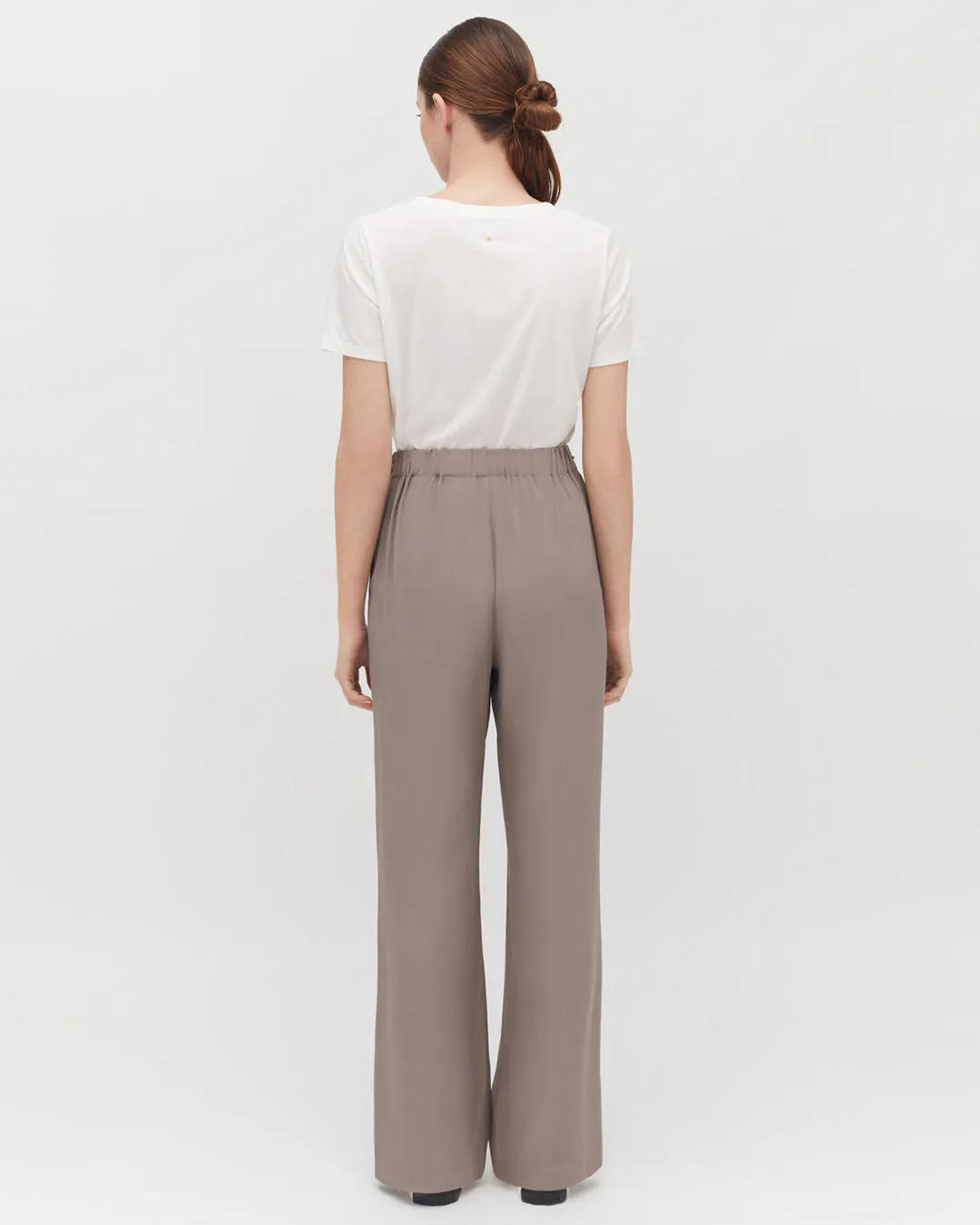 Silk Wide-Leg Pant