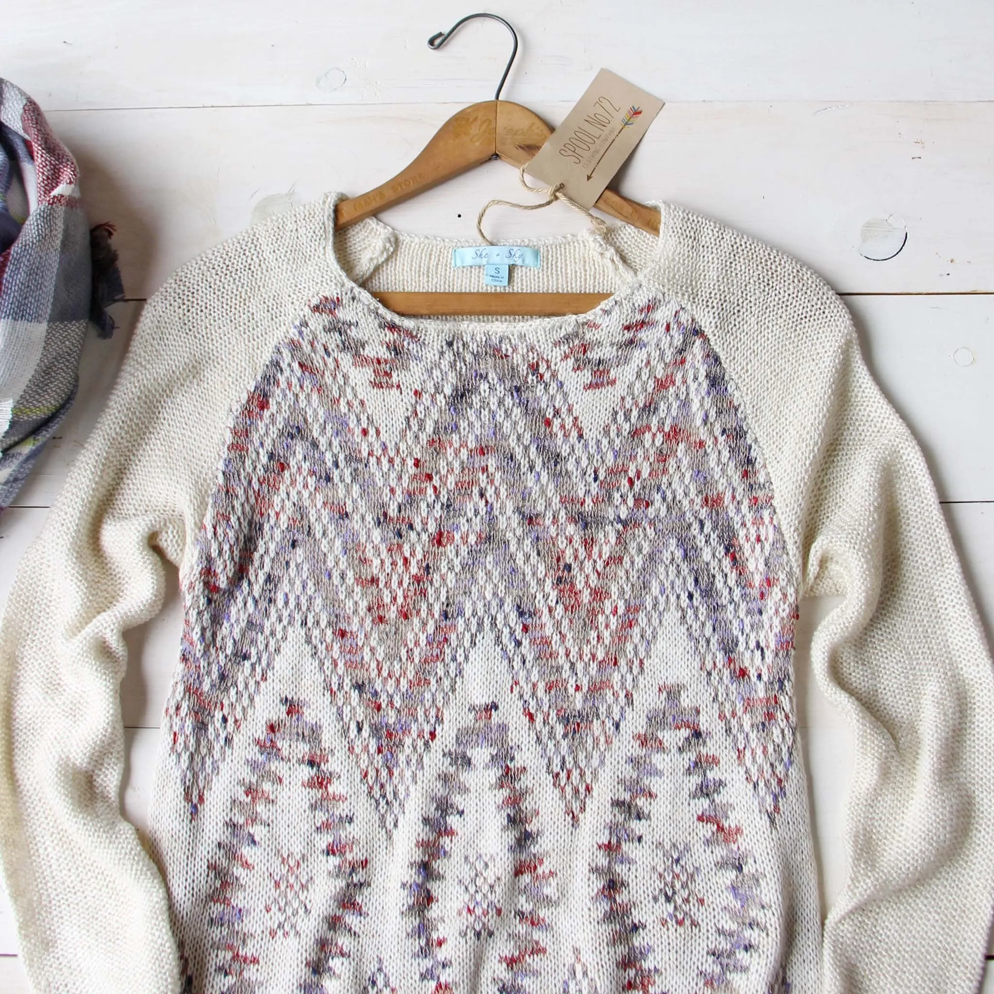 Sky Fringe Sweater