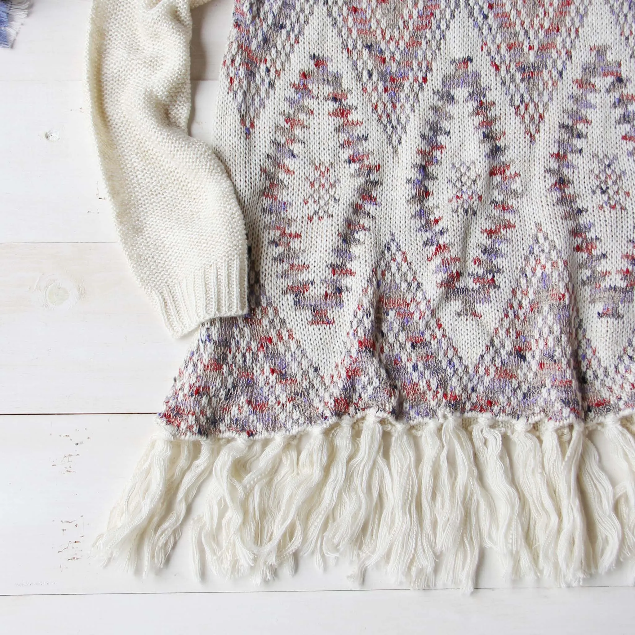 Sky Fringe Sweater